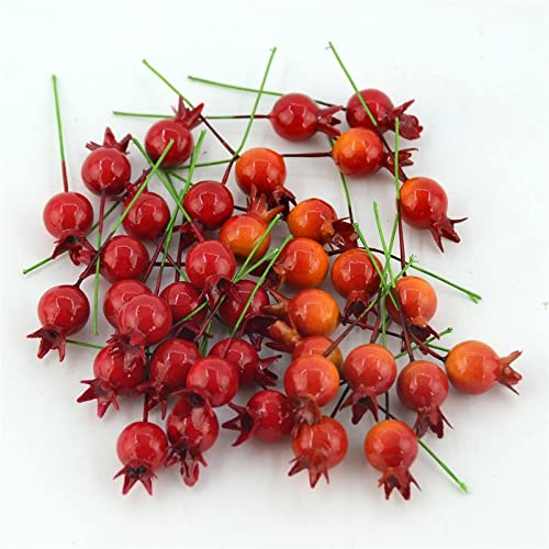 Baies de grenade artificielles : fleur rouge de Noël pour une décoration de mariage romantique