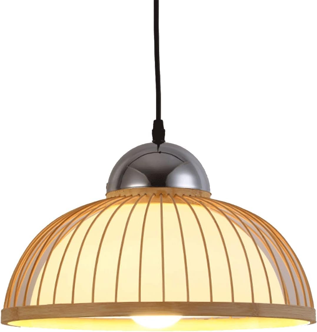 Panier suspendu lampe suspendue bois pour éclairer un salon sombre