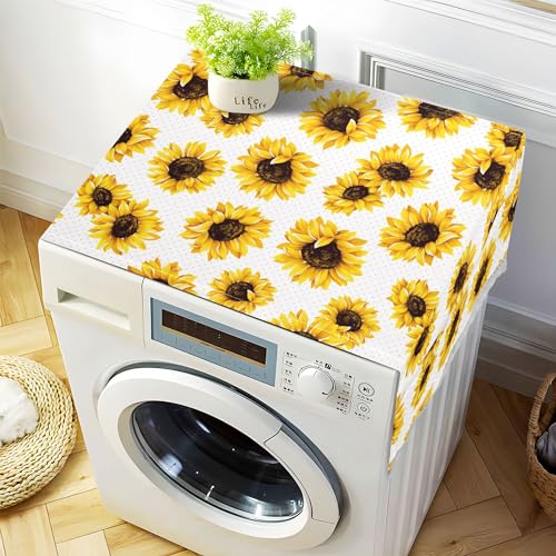 Laundry Loads Of Fun Machine Cover Dryer Top Covers Anti-Slip Fridge Dust Cover, Roller Washing Machine Top Cover Load