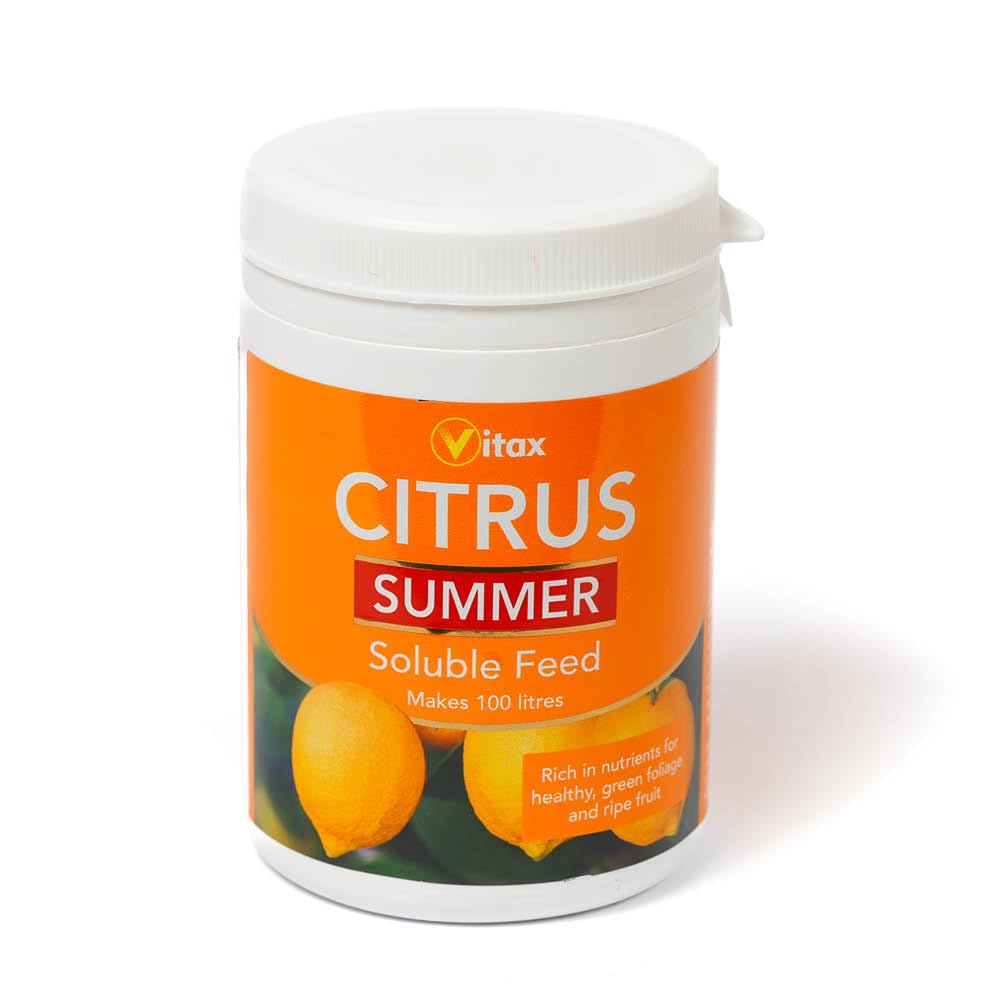 Yougarden Orange Vitax Citrus Summer Soluble Feed, 200G Tub, Citrus Plant Food For Trees, Lemon Trees, Lime Trees And Exotic Fruit Trees, Perfect For Gardeners