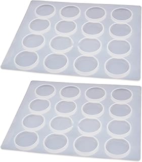 EXCEART Chocolate 2 Pcs Silicone Cera de Selagem de Cera Selo Selo Selo Selo Selo Molde Molde de Cera de Vedação de Vedação Almofada 16 Cavidade Cera Selo Pad DIY Craf Fontes