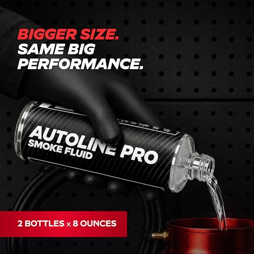 Image of AutoLine Pro Best Ranked Smoke Fluid Solution for Automotive Smoke Machines, 2-Pack 16oz Total (EVAP, Vacuum, and More) [Not for Ventus]