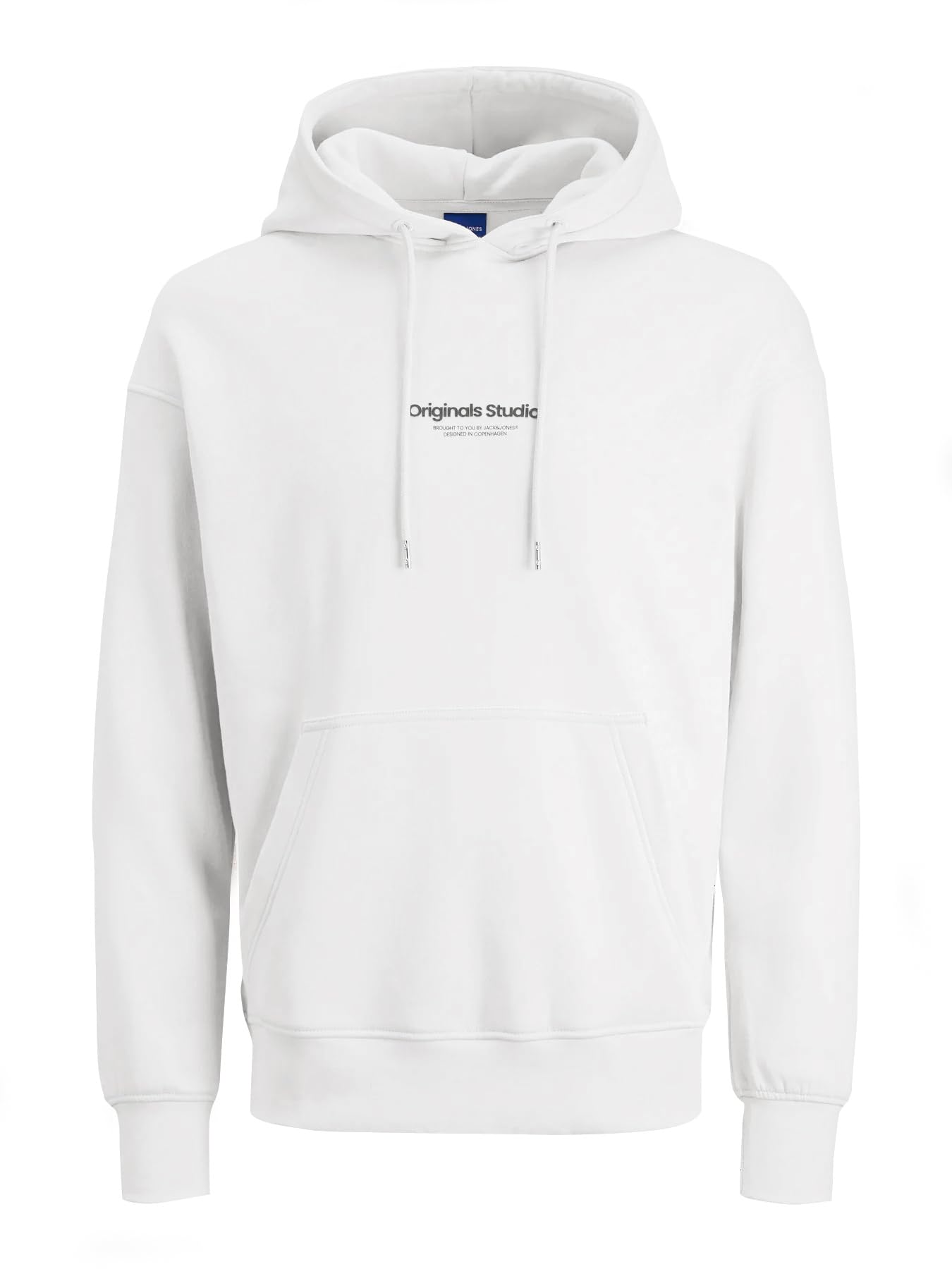 JACK & JONES Male Hoodie Printed Hoodie, White, L