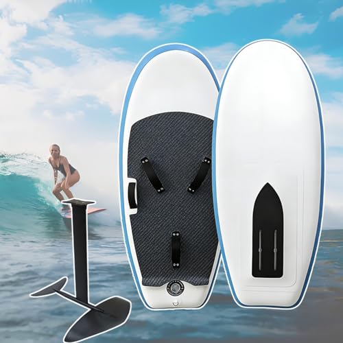 HCAUYNN Portable Inflatable Foil Board with Pump and Storage Bag - Unpowered Hydrofoil Surfboard, 160x70cm, Hydrofoil Board Kit for Surfing and Water