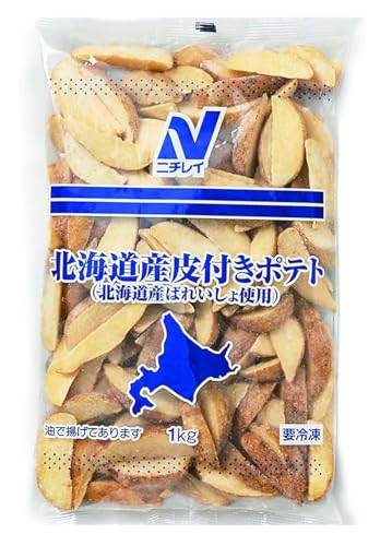 ［冷凍］ニチレイ 北海道産皮付きポテト 1kg ×5袋