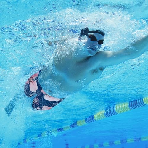Bañador largo de carreras de hombre cómodo y resistente al cloro 4