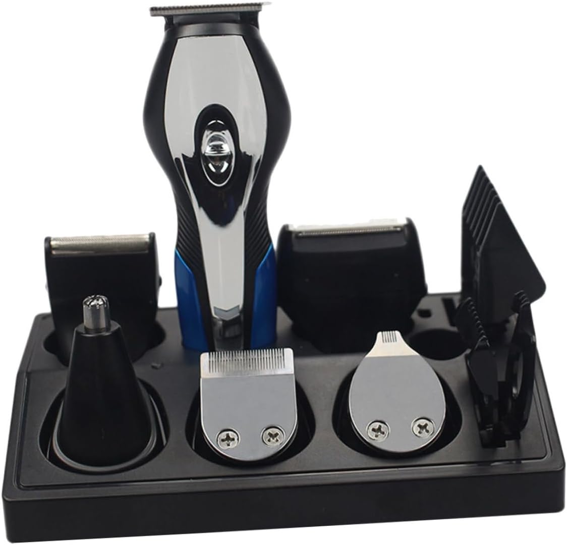 1Pc Rechargeable Electric Shaver Multi Function Hair Cutting Set USB Charging Men Trimmer with Head for Beard Nose and Hair Grooming Compact Design for Easy
