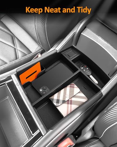 CDEFG for 2024 Volkswagen Atlas Center Console Organizer Tray for Atlas 2024 Accessories Armrest Storage Box Insert Tray for VW Atlas 2024 Arm Rest Middle Organizer (Armrest Storage Box Insert Tray) - Image 6