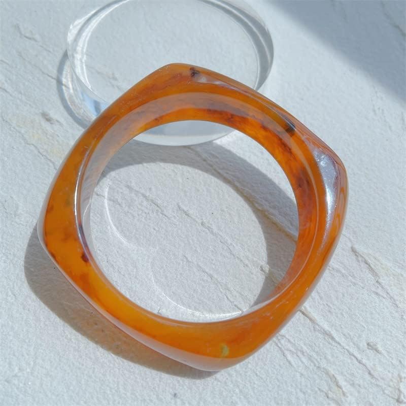 Chunky Colorful Transparent Acrylic Resin Wrap Bangle Tortoiseshell Irregular Geometric Wristbands Cuff Bangle Bracelet for Women Statement Jewelry - Image 2