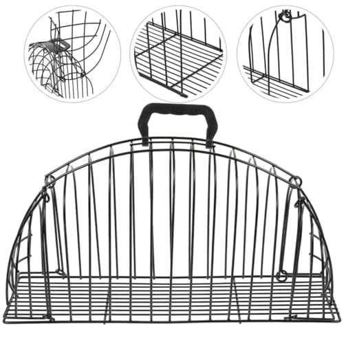 Jaula de ducha para gatos DIYEAH de acero inoxidable para baño seguro 8