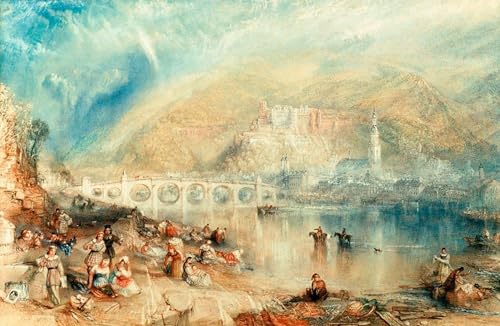 Tableaux Peinture sur Toile Heidelberg par Turner pour déco de chambre nordique 60x90cm