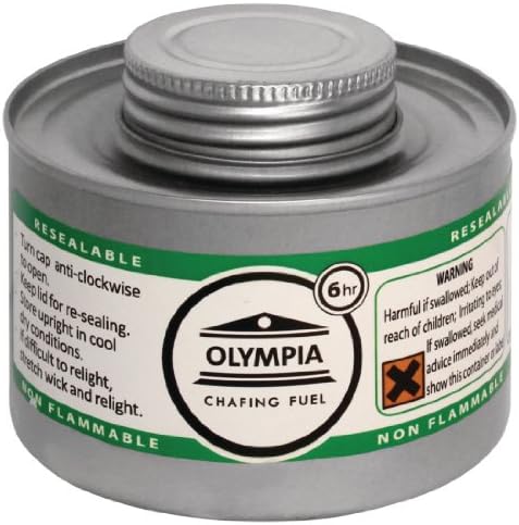 Olympia CB735 Chafing Liquid Fuel, 6 hour, Silver, 12 Count (Pack of 1)