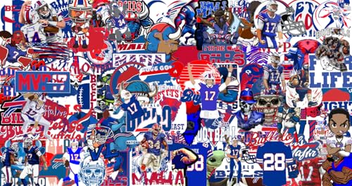 100 PCS American Sport Team Stickers Pack for Water Bottle Laptop Bicycle Computer Motorcycle Travel Case Car Decal Decoration Sticker