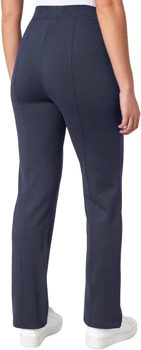 Mondetta Women's Pull-On Herringbone Straight Leg Pants - Image 2