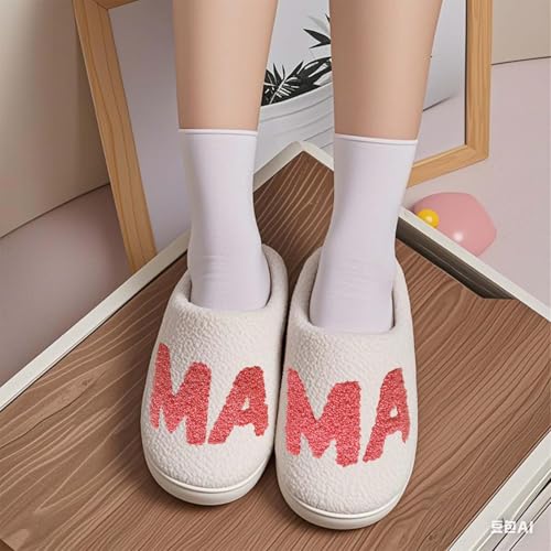 Image of Comfy House Slippers For Women Men, Ladies Fuzzy Bedroom Slippers,indoor Outdoor Memory Foam Shoes