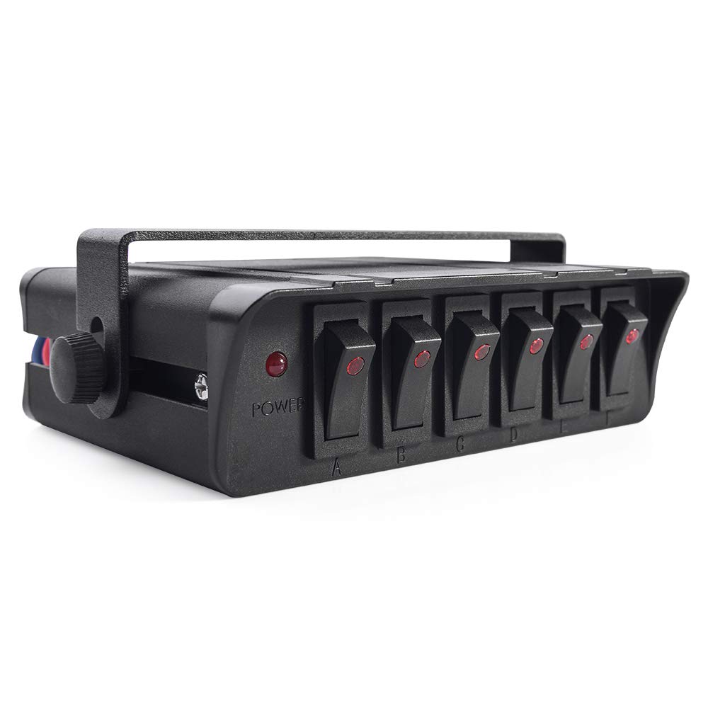 Buy MNJ MOTOR On/Off Rocker Switch Box with LED Light,1224V 20A Switch