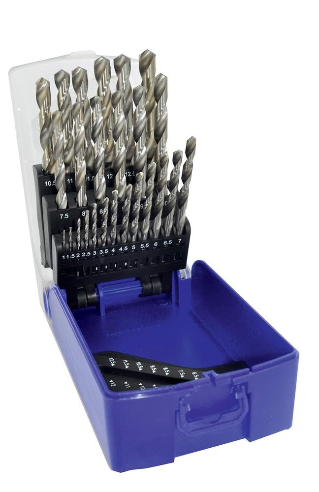 TIVOLY 11451070017 - Estuche G RECTIF 25 brocas metal punta en cruz HSS Ø 1>13 mm 1/​2