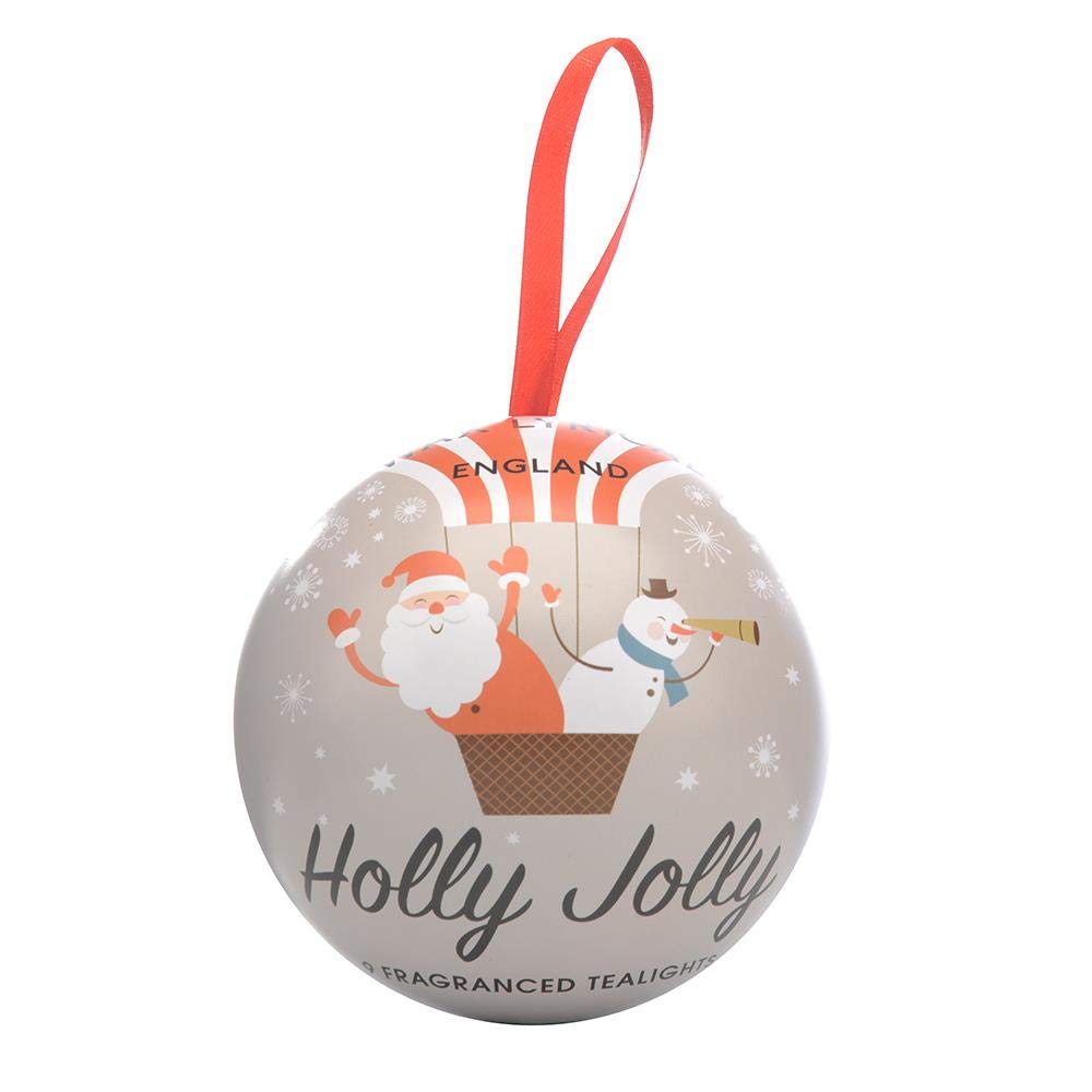 Wax Lyricalchristmas tree holly jolly tealights bauble, multicolor