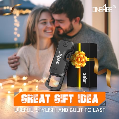 Stocking Stuffers for Men - Pocket Knife for Men, Christmas Bulk Mens Gifts, Keychain Edc Gift with 1.62inch Blade - Small Folding Knives for Everyday Carry, Box Cutter - Gadgets for Camping, Hiking image 6