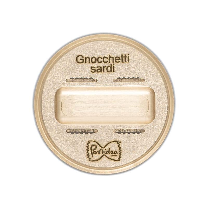 Pastidea - Matrize Bronze - Sard. Gnochetti 10 mm - kompatybilny z Kenwood Pasta Fresca lub z adapterem w maszynce do makaronu Avance / serii 7000 i innymi maszynami do makaronu