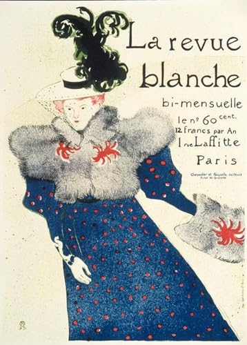 Impression d'affiches affiche toile la Revue Blanche Toulouse Lautrec 60x90cm portrait