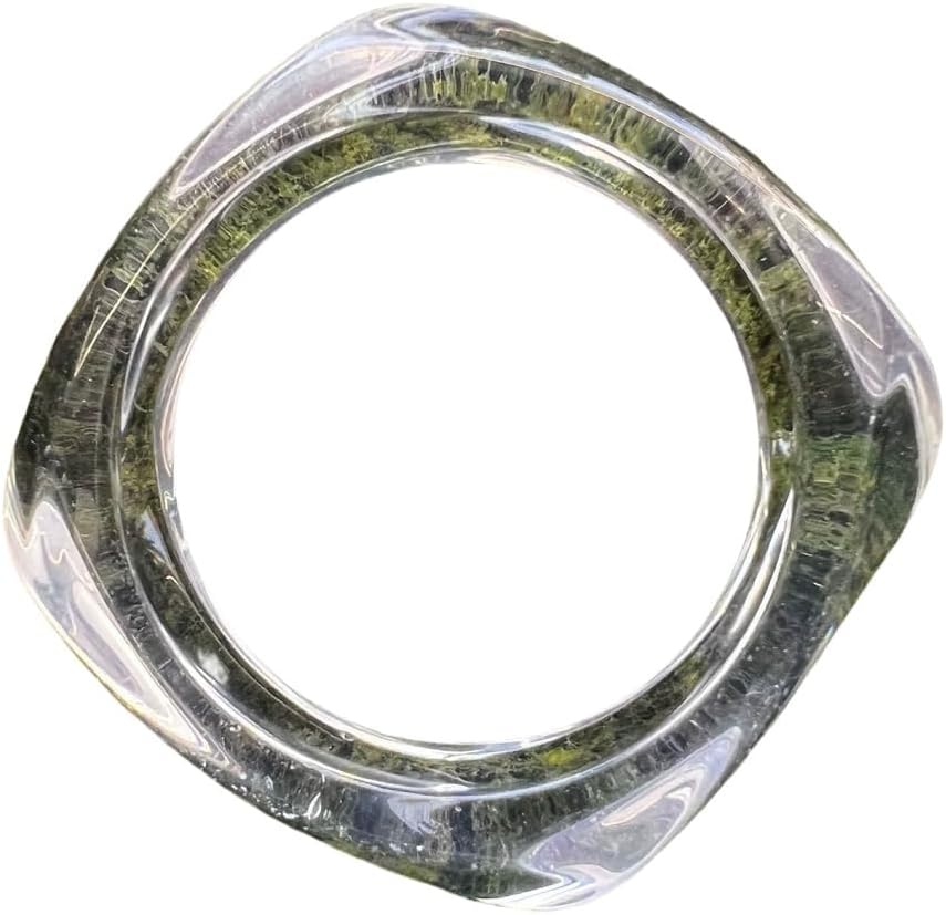 Pingyongchang Bangle Cuff Bracelets Chunky Bracelets for Women Colorful Irregular Resin Acetate Wristbands Retro Wide Geometric Transparent Bracelet Best Christmas Birthday Gifts