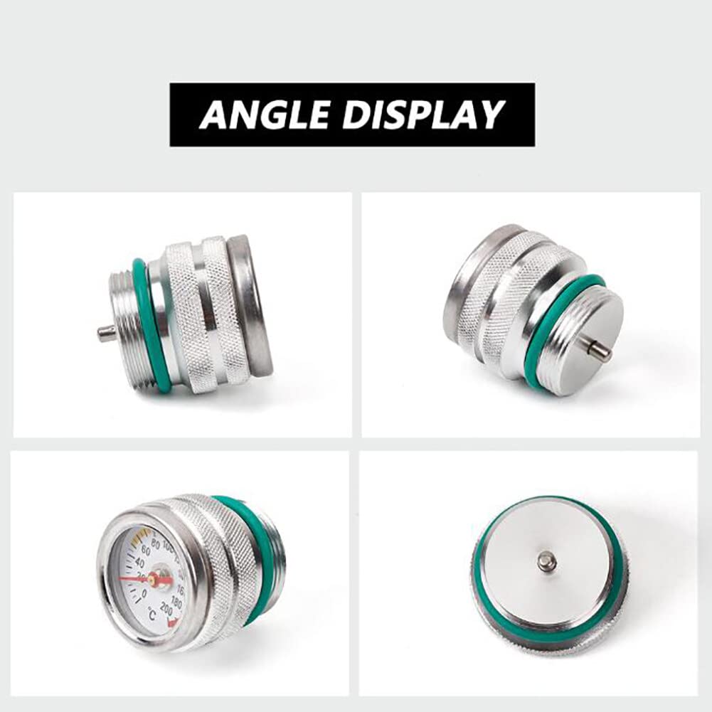 Indicateur de Température D'Huile Huile Temp Indicateur de Jauge de Température de Moteur de Moto Alliage éTanche M30 × 15 Universel Compatible avecKawasaki 650 1987-1998 Argent