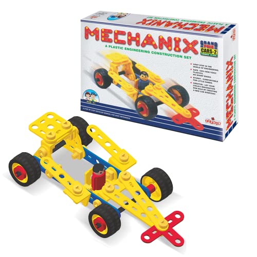 Image of Mechanix Plastic Cars-2, Stem Educational Toy, Building And Construction Set for Boys And Girls Age 5+