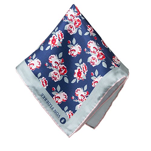 VON FLOERKE Fazzoletto - Uomo Blu Dunkelblau