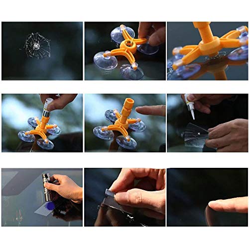 Kit Reparo Para-Brisa Trincado Vidro Laminado Conserto Carro Automovel Veiculos