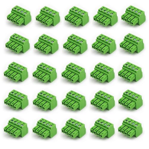 Connecteur mâle rapide 4 broches 3.81mm lot de 20 pièces pour câbles 28-16 AWG
