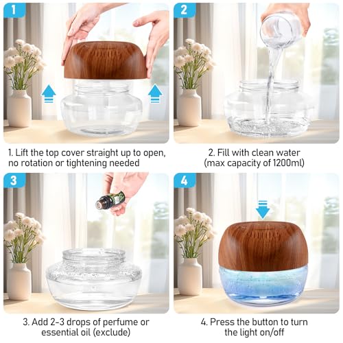 Image of Purifier Air Washer, Air Fresher Aroma Diffuser Odor for Smokers, Dust, Mold, Home and Pets, Air Cleaner with Night Light, Super Quiet and Safety (DarkYellow)