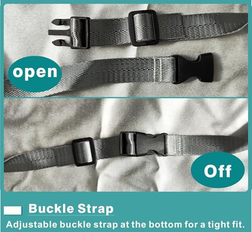 WES Klappbett Staubdichte Abdeckung Schutzhülle für Innen Außen Verstellbar Wasserdicht Protector Multifunktionale Abdeckung (Grau)