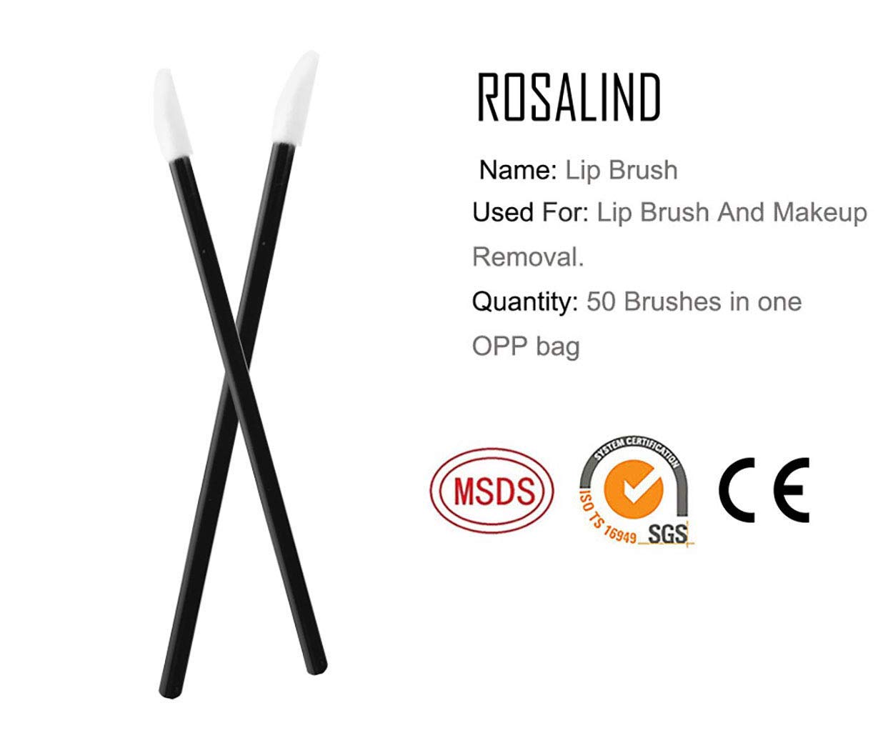 500PCS Disposable Lip Brushes Kits Lipstick Gloss Wands Applicator Perfect Makeup Tool (Gold)