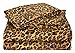 SGI bedding 600 Thread Count Super Soft Cotton King Size Bed Sheets Leopard Print