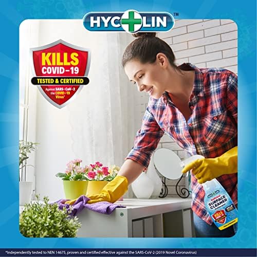 Hycolin Antiviral Surface Cleaner - Multi-Surface Disinfectant Cleaner Spray - 6x750ml Trigger Bottles