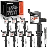 A-Premium Set of 8 Ignition Coil Pack and Iridium Spark Plugs Compatible with Ford Expedition F-150 F-250 F-350 Super Duty & Lincoln Mark LT Navigator 2005-5008