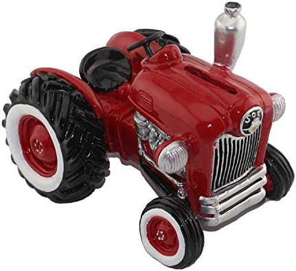 CITONG Car Tractor Collectibles Coin Piggy Bank (Red)