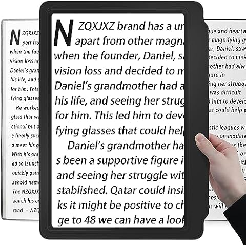 NZQXJXZ 5X Large Magnifying Glass for Reading Cover