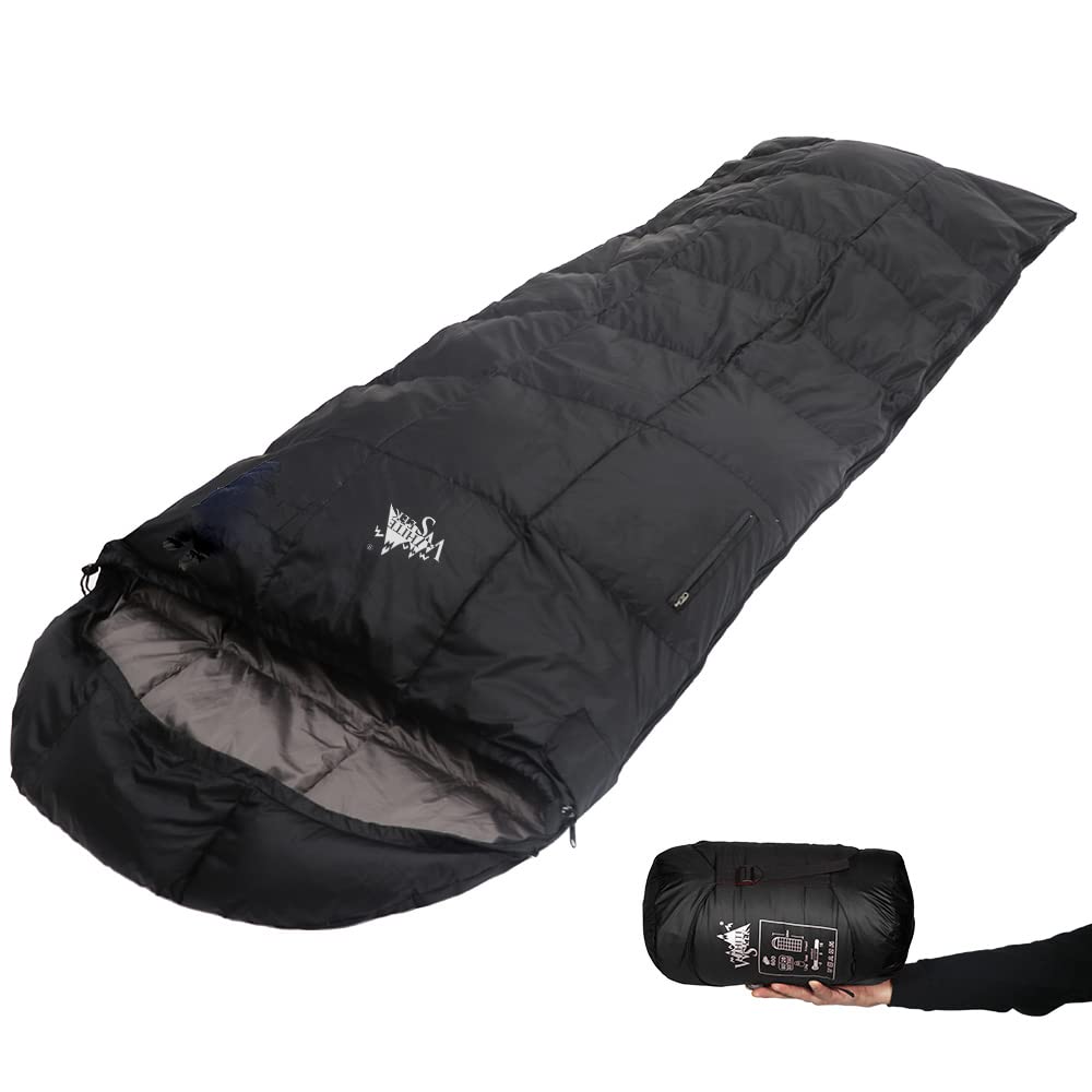 Amazon.co.jp: whiteseek 寝袋 シュラフ 羽毛 ダウン 封筒型 軽量 極小