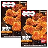 TGI Fridays Buffalo Style Crispy Breaded Chicken Wings Sections with a Buffalo Style Sauce Packet - Quick & Delicious Appetizer or Party Food - Ready Set Gourmet Donate a Meal Program - 2 Pack (25.5 oz Each)