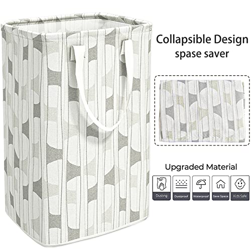 Hmsoftest 2-Pack Laundry Basket, 75L Large Waterproof Freestanding Laundry Hamper, Foldable Tall Clothes Hamper With Extended Reinforced Handles For Clothes Toys In The Dorm And Family-Gradient(Grey) #TOP3