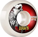 - Blanco Bones Ruedas de skate Tony Hawk Falcon II P5 Sidecut SPF 84B de 60 mm