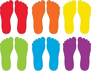 Teacher Created Resources Spot On Floor Markers: Footprints - 7'' (TCR77536)