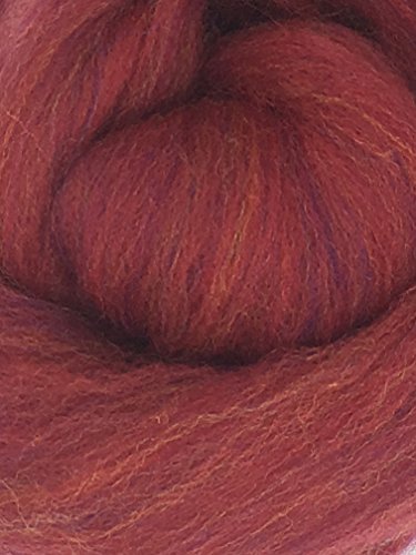 Persian Red Wool Top Roving Fiber Spinning, Felting Crafts Usa (4Oz) #TOP7