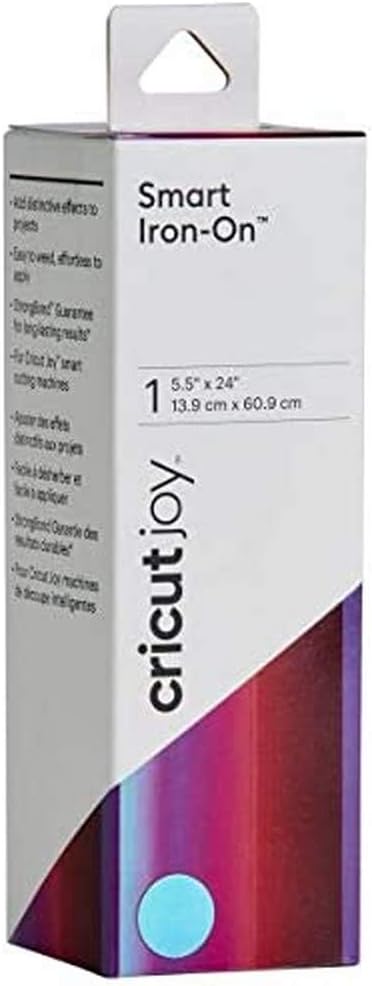 Cricut Joy Smart Holographic Iron On | Dahlia | 61 cm (24 ft) | Heat Transfer Vinyl Roll (HTV) | For use with Cricut Joy