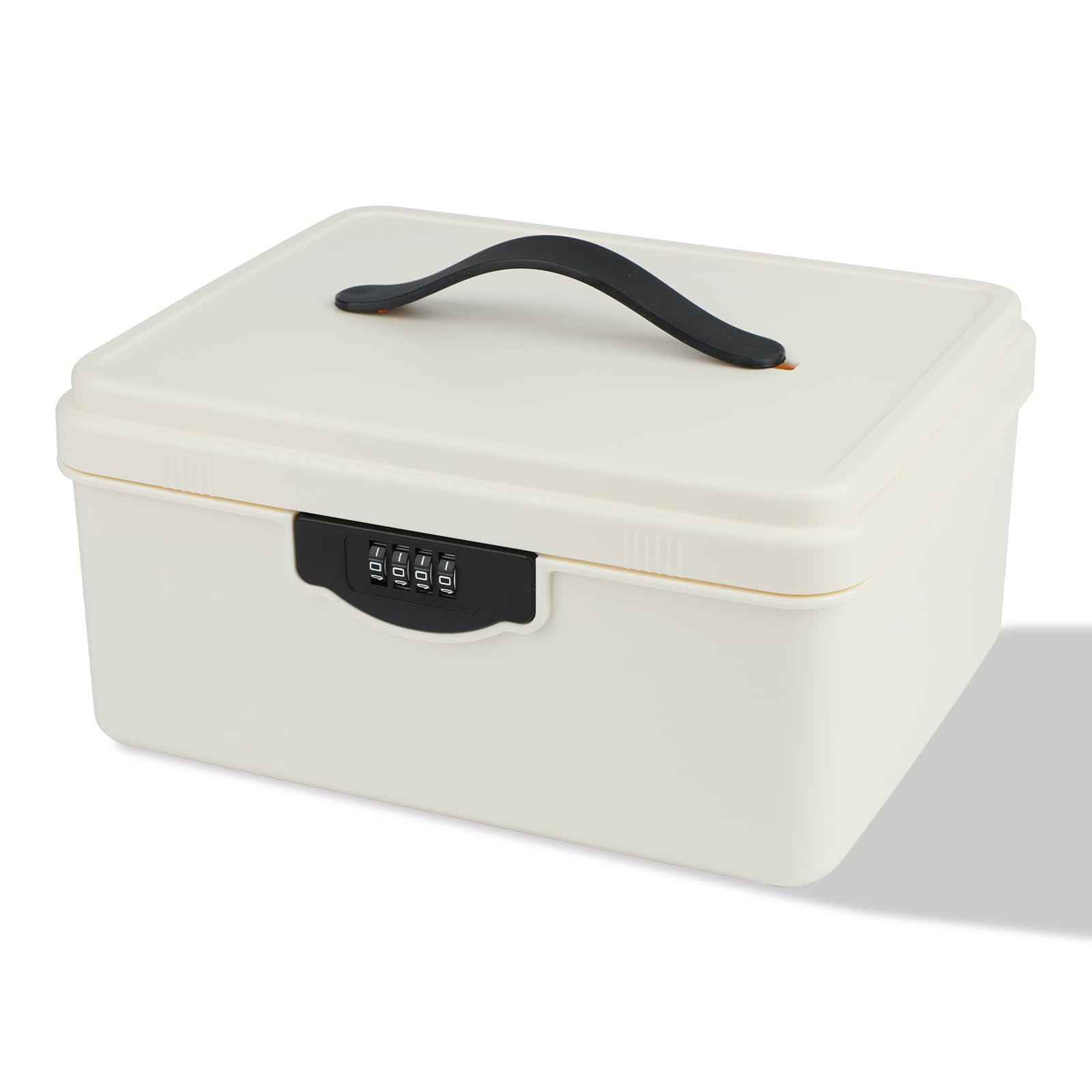 Caja de medicamentos portátil con asa ideal para viajes y emergencias
