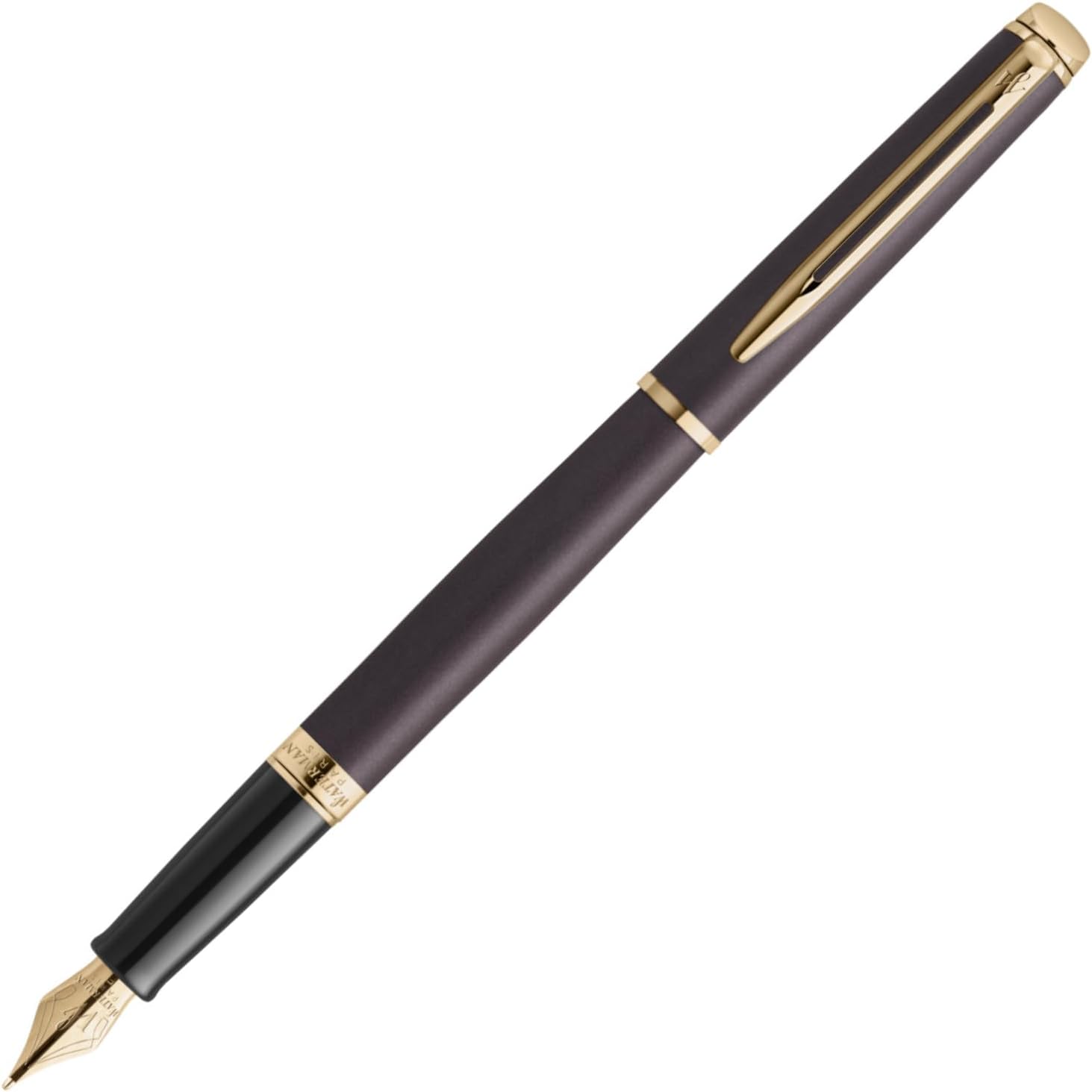 Waterman 2146577Z Metropolitan Essential Ballpoint Pen Satin CT Fine Point, Oil Based in Gift Box