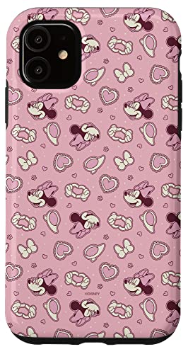 Coque iPhone 11 Minnie Disney de la Saint-Valentin en silicone rigide