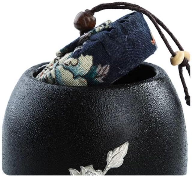 黒陶茶缶セラミック貯蔵シール防湿普洱缶